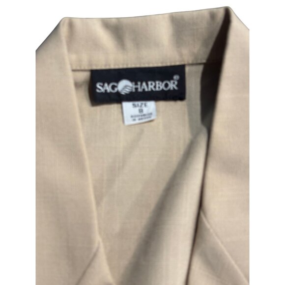 Sag Harbor vintage cream 2 piece skirt suit oversize blazer sz 8 - Picture 10 of 16